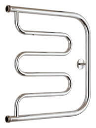 Водяной полотенцесушитель Стилье Тандем 600х600 резьба-сгон 1" + кронштейн