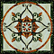 Infinity Ceramic Tiles Castello Fronzola Roseton Crema 120x120 Декор