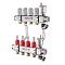 Valtec 1", 3 x 3/4", "евроконус" Коллекторный блок с регулировочными клапанами и расходомерами