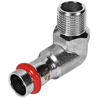 ROMMER Угольник-переходник ВПр-НР 15х1/2 из нержавеющей стали прессовой, арт. RSS-0010-001512