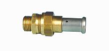 Henco Муфта НР плоское уплотнение, латунь пресс, 20x1/2" 