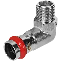 ROMMER Угольник-переходник ВПр-НР 18х1/2 из нержавеющей стали прессовой, арт. RSS-0010-001812