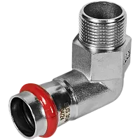 ROMMER Угольник-переходник ВПр-НР 22х3/4 из нержавеющей стали прессовой, арт. RSS-0010-002234