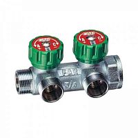 Far Регулируемый коллектор 3/4" с 2 отводами М24х19