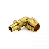 STOUT Угольник-переходник с наружной резьбой