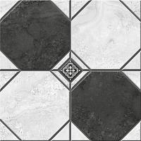 Керамин, Лимбург, 1Д тип 2 Керамогранит черно-белый микс 40х40