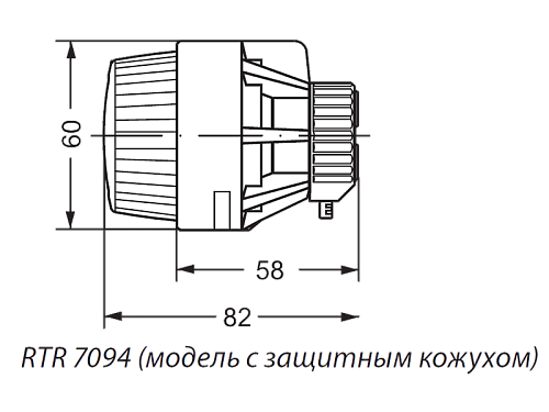 Danfoss RTR 7094 (013G7094) Термостатический элемент с защитным кожухом