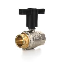 Elsen Кран шаровой НВ 1/2", высокая ручка из пластмассы