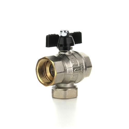 Elsen Кран шаровой с фильтром механической очистки ВВ 1", ручка - бабочка