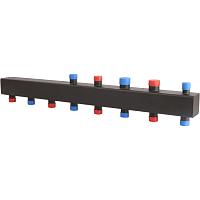 ROMMER Стальной распределительный коллектор 4(5) отопительных контура 1 х 1 1/4"