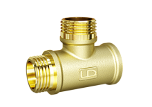 LD Pride Тройник DN15 (1/2") ВР/НР/НР латунь