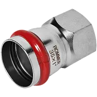 ROMMER Переходник ВПр-Вр 35x1, из нержавеющей стали прессовой, арт. Rss-0022-000351