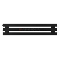 Arbiola Gorizont Ritmo H 700-40-03 секции чёрный горизонтальный  радиатор c боковым подключением